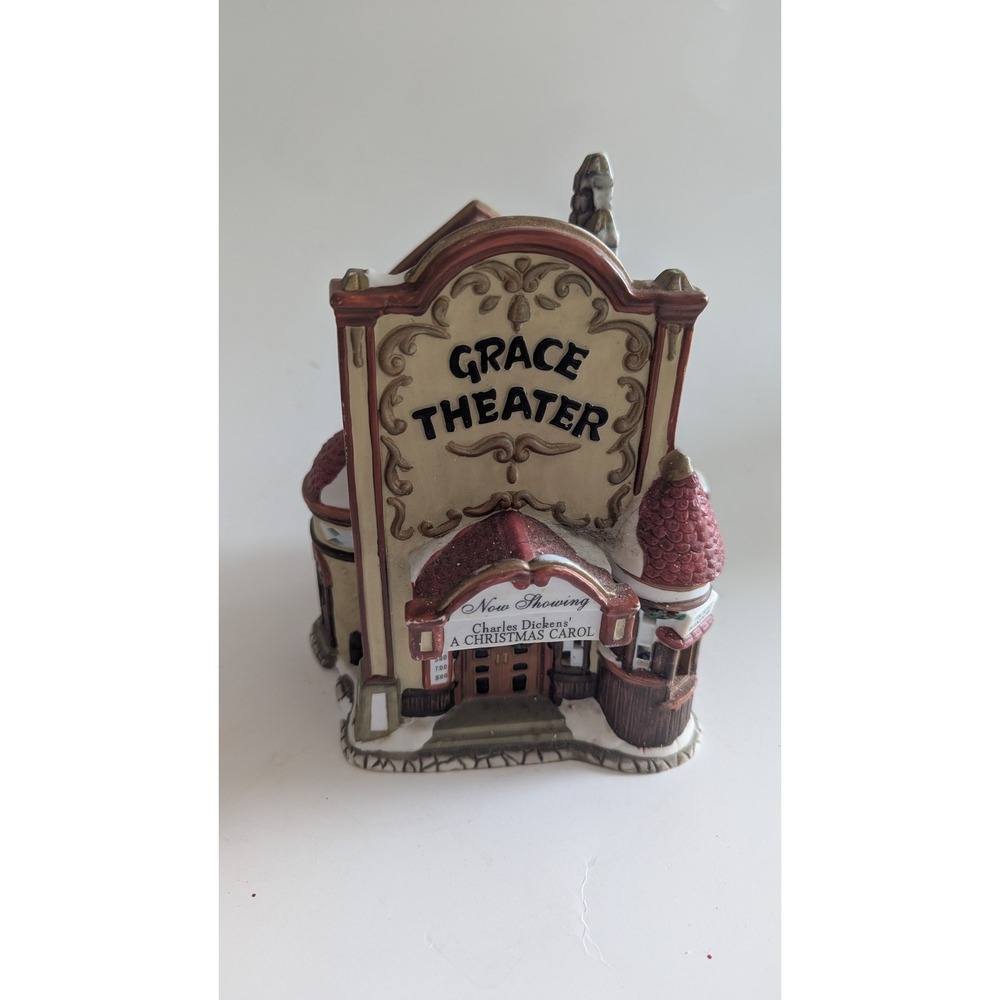 Grace Theater Christmas Village Building A Christmas Carol‎ Ceramic Hand Painted